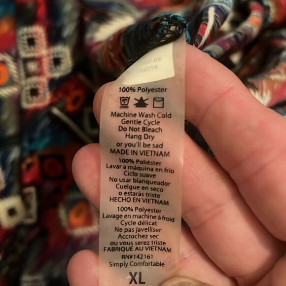 Lularoe Aztec Southwestern Sleeveless Open Style Kimono Boho Festival Modern - Picture 7 of 8